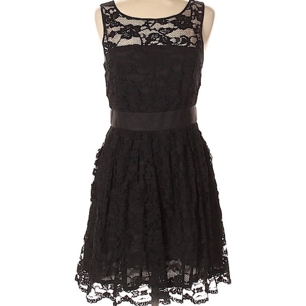 Black Lacy Cocktail / Party Dress